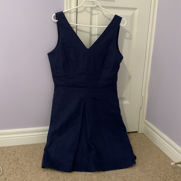 Gap size 10 navy blue v neck dress - Picture 2 of 3
